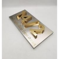 ราคา ป้ายบ้านเลขที่สแตนเลส 304 สำหรับเลข 3 ตัว** ป้ายบ้านเลขที่มงคล สแตนเลส 304 แท้ (22561788772)