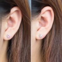 ราคา ต่างหู รูป snowflake เกล็ดหิมะ งานเงินแท้ (7034600939)