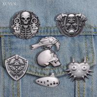 ราคา เข็มกลัดโลหะ รูปหัวกะโหลก The Legend of Zelda สีเงิน สไตล์โบราณ สร้างสรรค์ เครื่องประดับ สําหรับแต่งคอสเพลย์ ฮาโลวีน (23947729878)