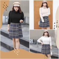 ราคา PMSWEET PLUSSIZE : PM3363 : พร้อมส่ง เสื้อผ้าไซส์ใหญ่ คนอ้วน สาวอวบ เสื้อยืดแขนยาวคอเต่า แขนยาวสีครีม แขนยาวสีดำ (8876694897)