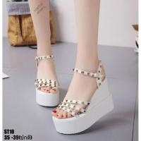 ราคา รองเท้าส้นเตารีด แบบรัดข้อ สวยๆ (2015071007)