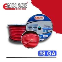 ราคา สายแบตทองแดงแท้ 100% EMBLAZE #8 GA OFC ULTRA สายไฟทองแดงแท้100% ทองแดงOFC บริสุทธิ์ ประสิทภาพสูง (3949461899)