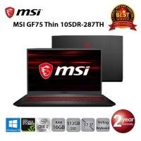 ราคา [โค้ดลด 1300.- ส่งฟรี] MSI GF75 Thin 10SDR-287TH i7-10750H/16GB/512GB SSD/GTX1660Ti/17.3/Win10 (Black) (3653380627)