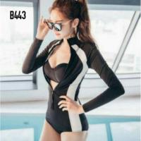 ราคา ชุดว่ายน้ำผ้าโพลีเอสเตอร์ผสมสเปนเดก (102667449)