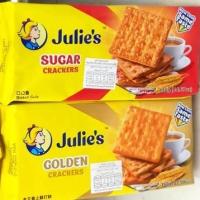 ราคา julies crackers จูลี่ส์แครกเกอร์ ขนมปังกรอบ รสหวาน รสเค็ม sugar/golden (3098053965)