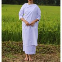 ราคา ชุดแม่ชี ชุดชีแท้ ชุดชีแท้โกนผม ยี่ห้อรัตนาภรณ์ (เสื้อ+ผ้านุ่ง+สไบครอง+เสื้อในแขนเดียว) (8270256687)