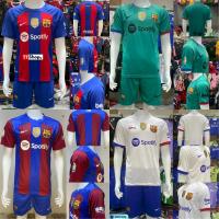 ราคา ชุดฟุตบอล ทีมบาเซโลน่าBarcelonaรุ่นใหม่ล่าสุดปี(2023+2024)(เสื้อ+กางเกง)สินค้าผ้าฝ้ายเกรดพรีเมี่ยมลองจากเกรดเอผ้านิ่มใส่ (23261876969)