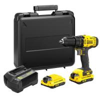 ราคา STANLEY สว่านไร้สาย 20V พร้อมแบตเตอรี่ 2.0Ah รุ่น SCD700D2K-B1 (13197182388)
