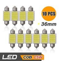 ราคา 65Infinite (แพ๊ค 10 COB C5W 36mm) COB LED C5W 36mm ไฟส่องป้ายทะเบียน 3W 220LM Super Bright สี ขาว (7106164564)