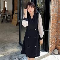 ราคา PMSWEET PLUSSIZE : PMP0708 : พร้อมส่ง เสื้อผ้าไซส์ใหญ่ เสื้อผ้าสาวอวบ คนอ้วน เดรส ชุดเดรสทำงาน ชุดเดรสคอปก แบบเรียบ สีดำ (11465074661)