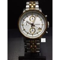 ราคา นาฬิกาข้อมือผู้ชายจับเวลา FOSSIL รุ่น ES3840 Chronograph ตัวเรือนและสายนาฬิกาทองชมพูสลับเงิน ( 2กษัตรย์ ) หน้าปัดสีเงิน (18743261797)