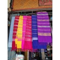 ราคา สไบแพรวา ผ้าเบี่ยง ลายขิดทำจากด้ายประดิษฐ์ ทอมือ 100% (7560300443)