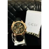 ราคา GEDI Watch หน้าปัดสไตล์ MK สุดฮิต สายหนังสีดำ-สินค้าของแท้ พร้อมกล่องแบรนด์ กันน้ำได้ (1271966554)