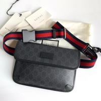 ราคา NEW : GUCCI GG Supreme Belt Bag in Black (5617103802)