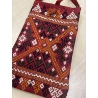 ราคา กระเป๋าใส่IPhone สะพายข้าง ผ้าไหมแท้ผ้าขิตสีแดง มีสายสะพายข้างยาว (20859034037)