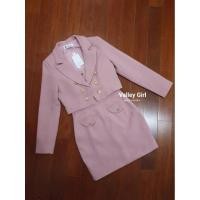 ราคา งานป้าย Valley Girl S ป้ายห้อย ชุดเดรส+เสื้อสูท สีชมพู (1914509392)