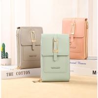 ราคา กระเป๋าหนังนิ่มสำหรับผู้หญิง, กระเป๋า Tali bahu สะพายข้างใส่โทรศัพท์มือถือหน้าจอสัมผัส (23169985027)