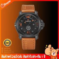 ราคา นาฬิกาข้อมือ naviforce watch แท้ ของแท้ สายหนังรุ่นNF9099 สีส้มกันน้ำ 30 เมตร รับประกัน 1 ปี สินค้าอยู่ในไทย (1088343843)