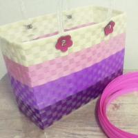 ราคา กระเป๋าสานจากเส้นพลาสติก (2225219541)