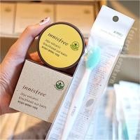 ราคา (ของแท้/พร้อมส่ง) แปรง+บาล์มขัดสิวเสี้ยน Innisfree jeju volcanic blackhead out balm (493959611)