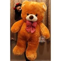 ราคา ตุ๊กตาหมีขนนุ่ม ตัวใหญ่ 1 เมตร งานป้ายน่ารักมาก (หมีขนปุยโบว์สก็อต) (5965168934)