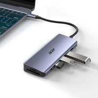 ราคา อุปกรณ์ต่อพ่วง อะแดปเตอร์ ACER USB C Hub Multifunctional Converter Adapter Type C to 4K HDMI USB3.0 PD RJ45 VGA SD 3.5mm (10727358994)