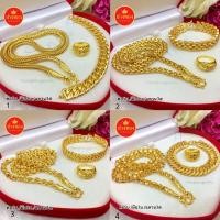 ราคา เหมือนจริงทุกจุด ชุดเซ็ตสร้อยคอ5บาท สร้อยข้อมือ3บาท แหวน3สลึง คุณภาพสูงเทียบเท่าของแท้ ทองไมครอน ทองโคลนนิ่ง ช่างทอง (4574807804)