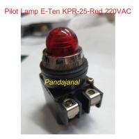 ราคา Pilot Lamp ไพล๊อตแลมป์ E-TEN KPR-25-RED 220VAC (10761774380)