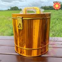 ราคา CARAWOOd ถังออมสินกระปุกออมสิน ถังไม้ ไม้สักทอง (ขนาด 8*8 นิ้ว )ถังไม้ใส่เงิน ใส่ธนบัตร ถังเงิน ถังทอง ราคาส่ง (10430196456)