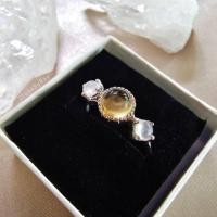 ราคา แหวนเงินหินซิทรินกับมูนสโตน Citrine+Moonstone (25552773155)