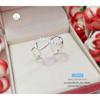 ราคา แหวนเงินแท้92.5% แหวน Infinity ประดับเพชร cz งานละเอียด ของจริงสวยและน่ารักมากคะ : CZ0142 (1963967669)