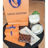 ราคา ❤ Like New ❤ LOUIS VUITTON Damier Ebene Victorine Wallet Red ปี 2019 (9711002536)