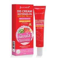 ราคา (40g/หลอด) Jula Herb DD Cream Watermelon SPF50 PA+++ ครีมจุฬาเฮิร์บ ดีดีครีมกันแดดแตงโม / แบบหลอด (20292521674)