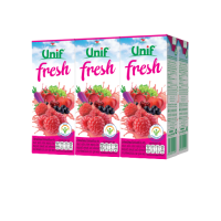 ราคา Unif Fresh Fruit Juice with Mixed Berry ยูนิฟเฟรช น้ำผักผลไม้รวมผสมมิกซ์เบอร์รี่ 40% 250 มล. x6 (11361683618)