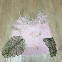 ราคา เสื้อสายเดี่ยวปักดอก3D (3432651574)