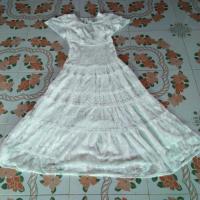 ราคา ส่งต่อ เดรสออกงานผ้าลูกไม้ สีขาว งานป้าย jariya มือ1 ชุดไปงานบวช เดรสยาวสีขาว ชุดไปงานแต่ง เดรสลูกไม้ ชุดออกงาน เดรสขาว (1320994720)