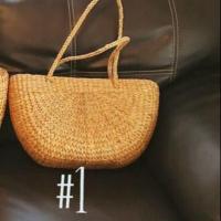 ราคา กระเป๋าสานทรงแตงโม สะพายไหล่ (923887454)