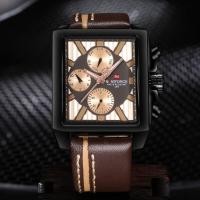 ราคา นาฬิกาข้อมือ naviforce watch แท้ หน้าปัดสี่เหลี่ยม รุ่น NF9111-BRGBN รับประกันศูนย์ NAVIFORE THAILAND (808670232)