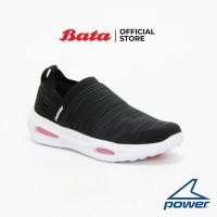 ราคา Bata Power Women's Sport Walking Shoes รองเท้าผ้าใบสนีคเคอร์สำหรับเดินของผู้หญิง รุ่น DD300 Slip On สีดำ 5186548 (4482569390)
