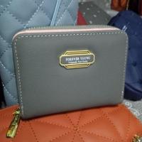 ราคา กระเป๋าสตางค์ใบสั้นสีเทาแบบพับ (5626650859)