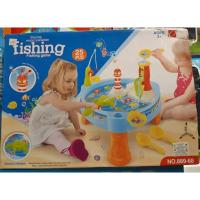 ราคา ของเล่นเกมตกปลา No.889-68(Gold Fish)โต๊ะตกปลากังหัน มีเสียง มีไฟ พร้อมอุปกรณ์ แบบ 25 ชิ้น ใส่ถ่าน ขนาด 40.5x31.5x33 cm. (14435460918)