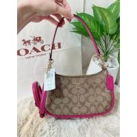 ราคา ♥️ Coach Teri shoulder Bag in signature Canvas ขนาด 9 นิ้ว (24450948192)