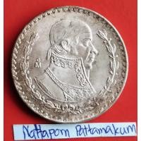 ราคา เม็กซิโก 1 Peso ปี 1964 เนื้อเงิน 10% (20877500258)