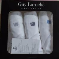 ราคา Guy Laroche slim สีขาว [ไซส์ L] แพ็ค 5 ตัว (4507283598)