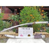 ราคา ดาบซามูไร ทาชิ ฮาม่อนแท้ งานเหล็กตีมือแบบละเอียด มาพร้อมใบเซอร์รับประกันใบดาบและผ้าแพรเก็บดาบ (9984942138)