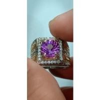 ราคา แหวนอเมทิสต์ควอตซ์ธรรมชาติ แบบอเมทิสต์ สีม่วง (18868430905)