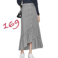 ราคา กระโปรงยาว ลายสก๊อต กระโปรงแต่งระบาย ฟรุ้งฟริ้ง มือสอง Zara mango (1011182987)