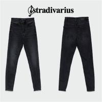 ราคา Stradivarius : Fade Black super high waist skinny Jean (ป้ายดำ) (23518290946)