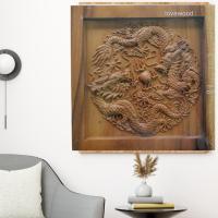 ราคา ไม้แกะสลัก มังกรคาบแก้ว รูปมงคลแกะสลักจากไม้ฉำฉา (21285931891)