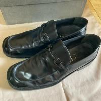 ราคา Gucci แท้% รองเท้าหนัง สีดำ size 43 USED รองเท้าผู้ชายมือสอง (23763585866)